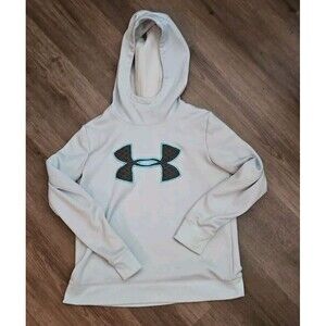 Under Armour Blue Pullover Hoodie Womens Size Med Long  Sleeve